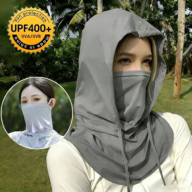 Cycling Face Mask - 1Pc Balaclava Hat Breathable Sunscreen Quick