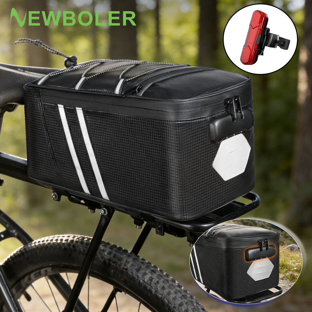 Cycling Gear Storage Rack - Password Lock Bicycle Rear Seat Bag