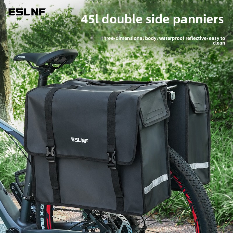 Cycling Gear Storage Rack - MTB Bicycle 45L Large Capacity Bag