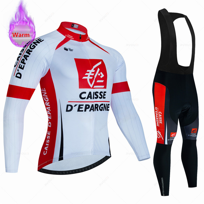 Cycling Gear Winter - Caisse D'Épargne Winter Thermal Fleece Cycling