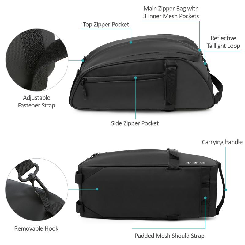 Reflective Mountain Bicycle Se - Cycling Gear Storage Rack ulasan dan harga