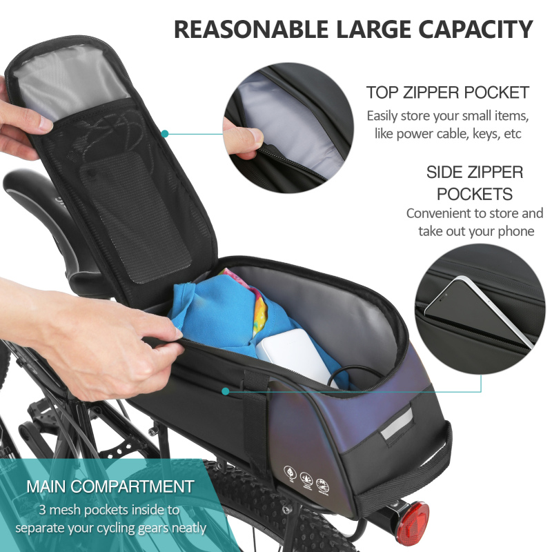 Reflective Mountain Bicycle Se - Cycling Gear Storage Rack ulasan dan harga