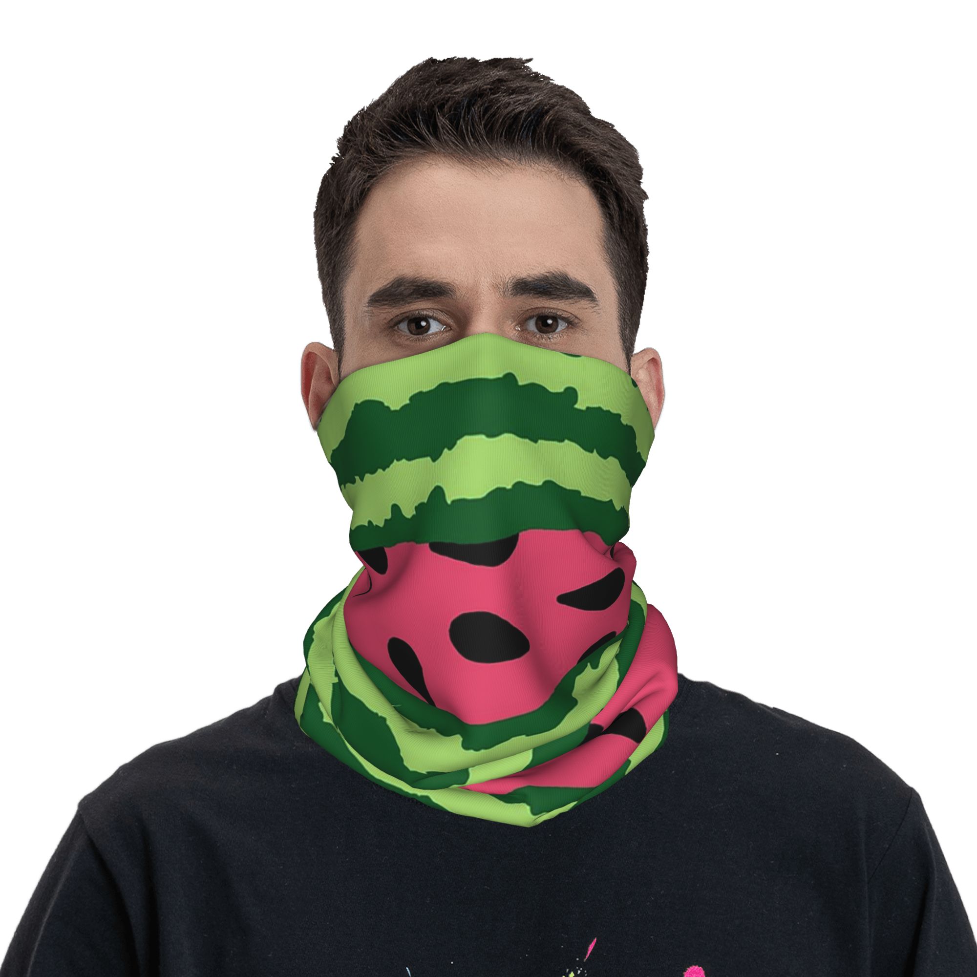watermelon Bandana Neck Gaiter - Cycling Face Mask ulasan dan harga