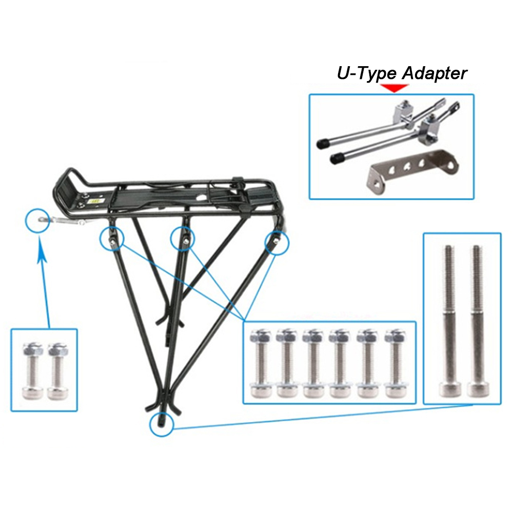 ZTTO Bicycle Rear Rack Mountai - Cycling Gear Storage Rack ulasan dan harga