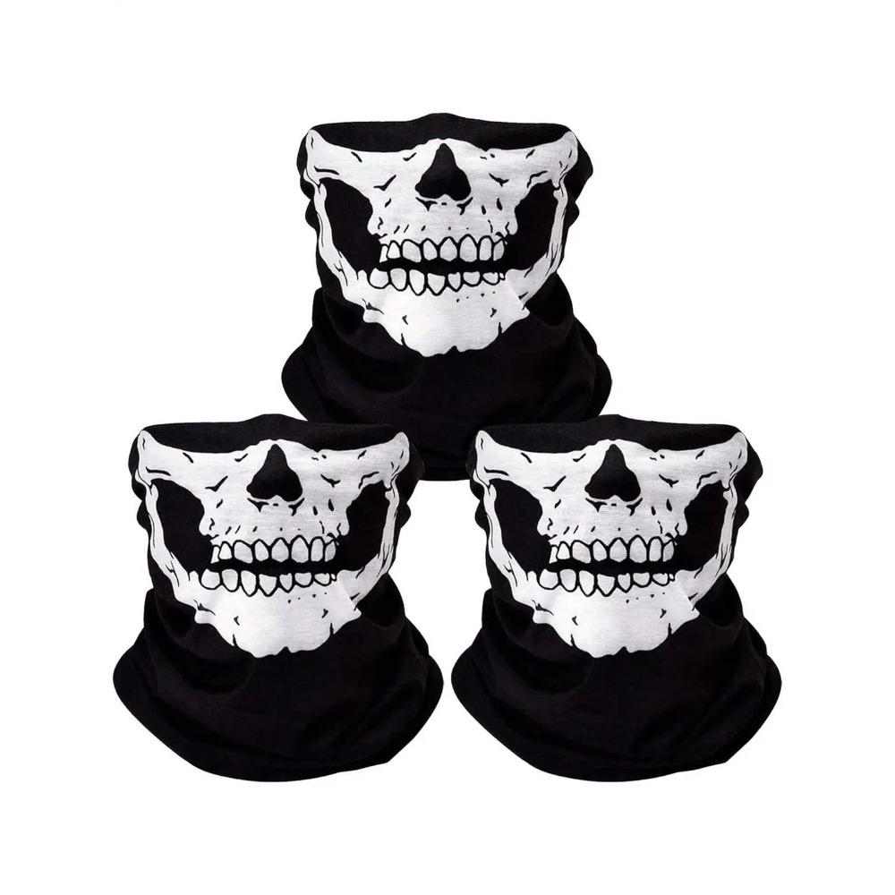 10pcs Skull Seamless Windproof - Cycling Face Mask ulasan dan harga