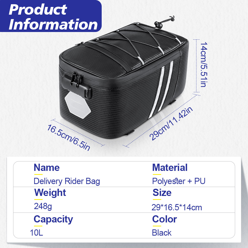 Password Lock Bicycle Rear Sea - Cycling Gear Storage Rack ulasan dan harga