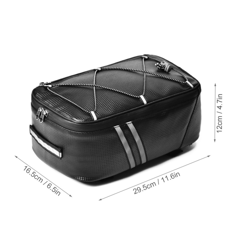 Bike Trunk Bag 7L Bicycle Rear - Cycling Gear Storage Rack ulasan dan harga