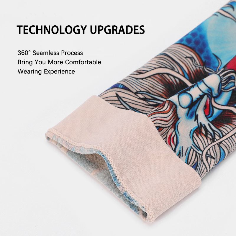 Summer Tattoo Sleeves Ice Silk - Cycling Arm Warmers ulasan dan harga