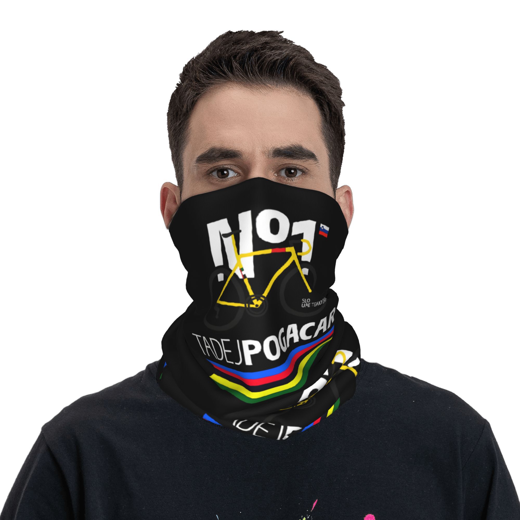 Tadej Pogacar Bicycling  Banda - Cycling Face Mask ulasan dan harga