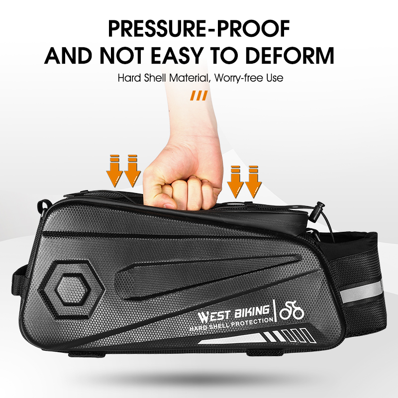 WEST BIKING Hard Shell Bicycle - Cycling Gear Storage Rack ulasan dan harga