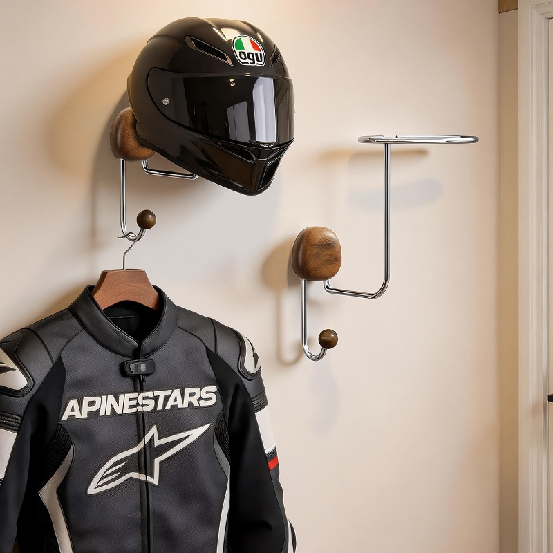 Wall Mount Helmet Storage Rack - Cycling Gear Storage Rack ulasan dan harga