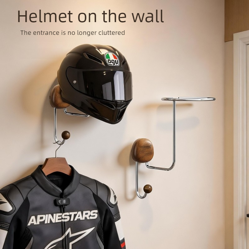 Wall Mount Helmet Storage Rack - Cycling Gear Storage Rack ulasan dan harga