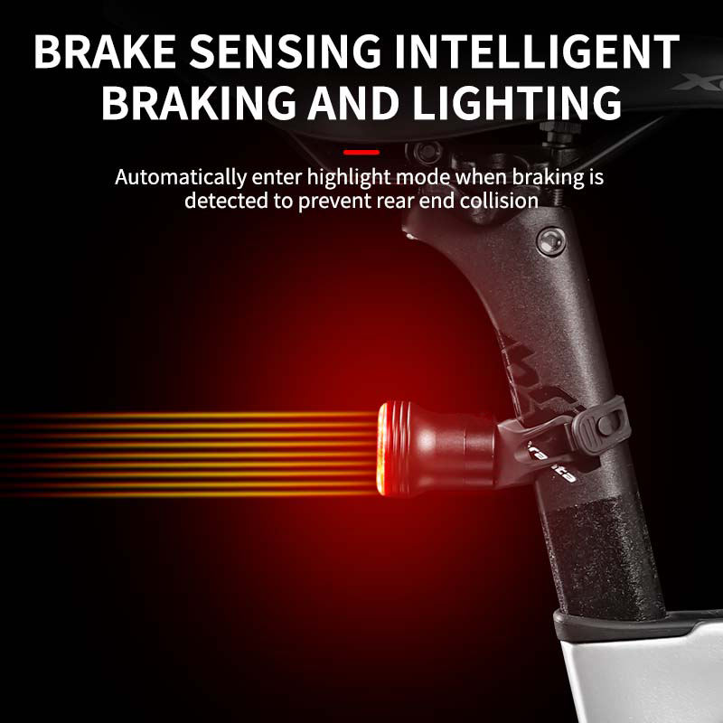Bicycle Smart Auto Brake Sensi - Bike Tail Light ulasan dan harga