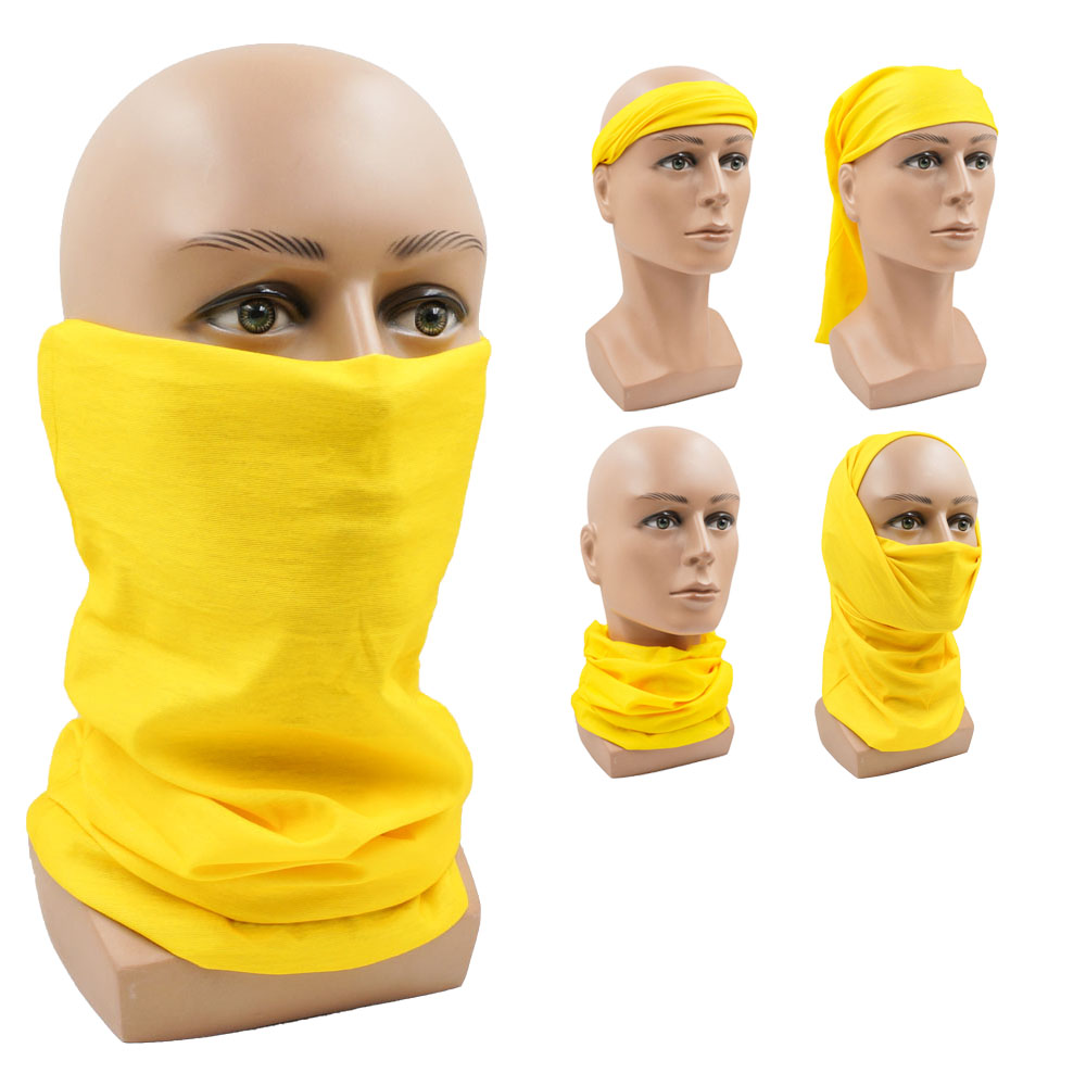 Yellow Multifunction Cycling N - Cycling Face Mask ulasan dan harga