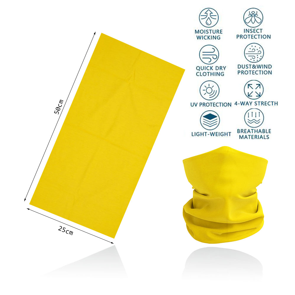 Yellow Multifunction Cycling N - Cycling Face Mask ulasan dan harga