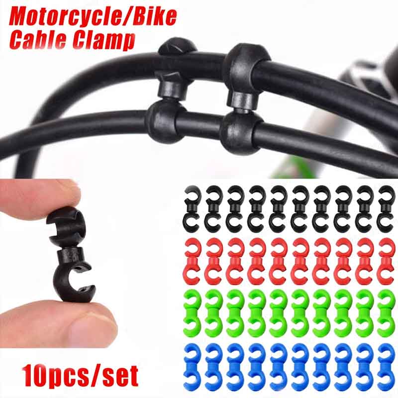 10pcs/set Bike Cross Line Clip - Cycling Gear Parts ulasan dan harga