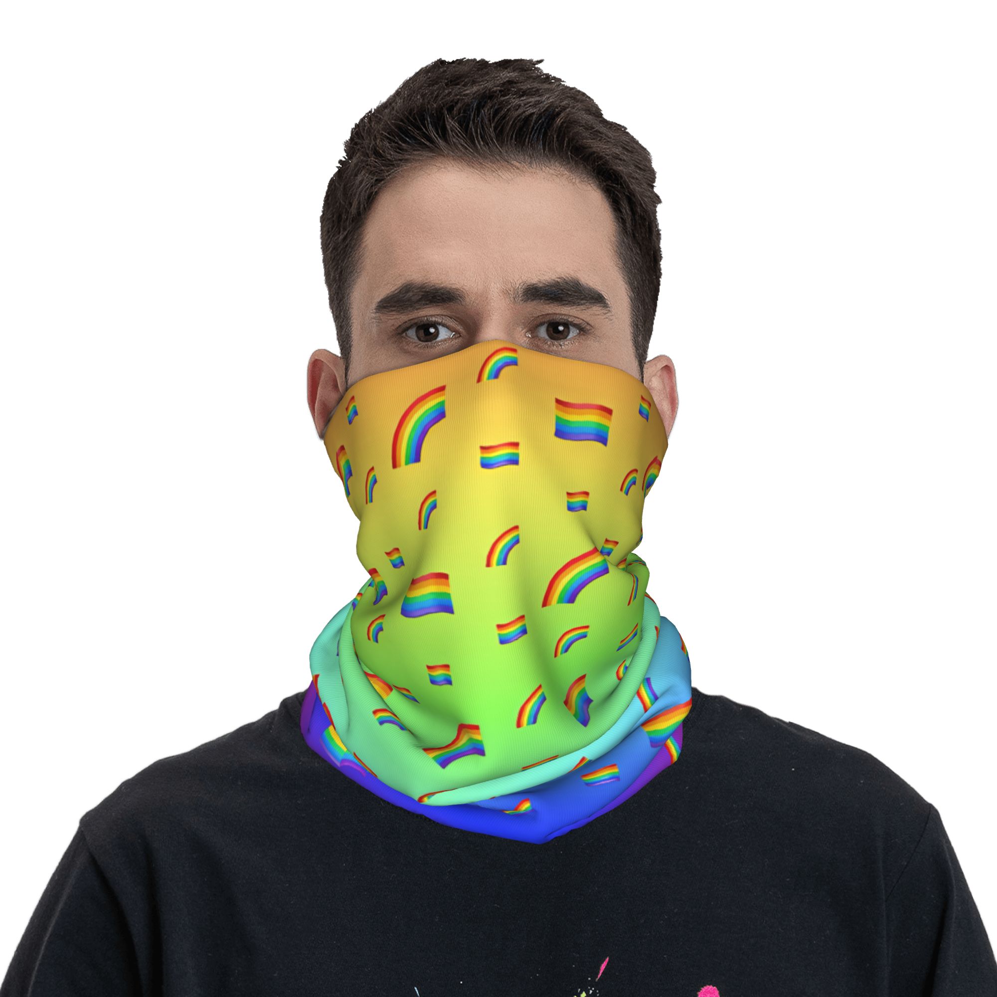 Agender Lgbt Balaclava Hiking  - Cycling Face Mask ulasan dan harga