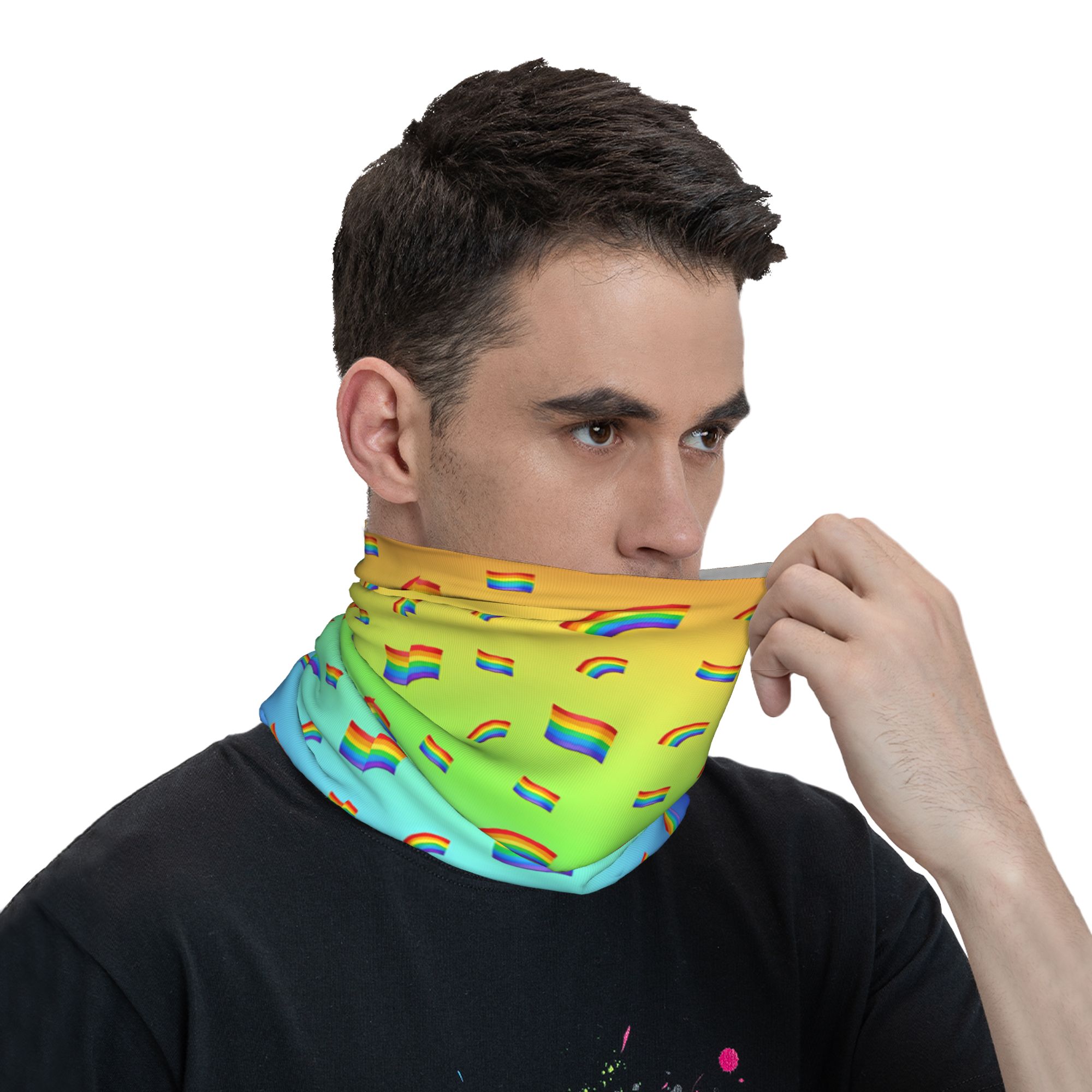 Agender Lgbt Balaclava Hiking  - Cycling Face Mask ulasan dan harga