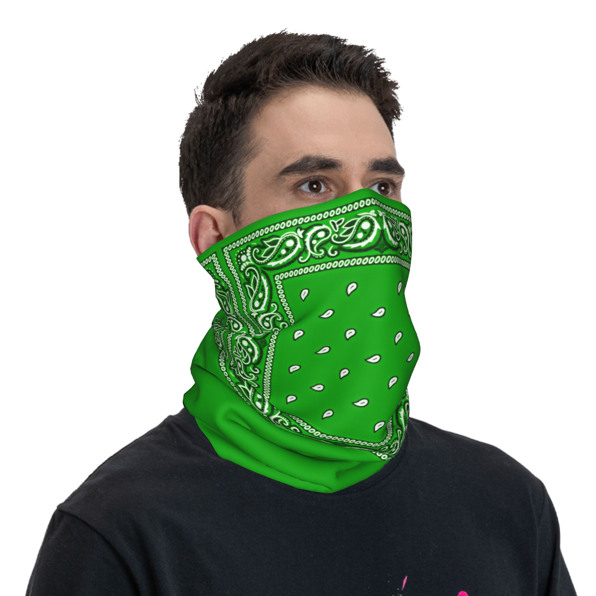 green Bandana  Cool Cycling Ma - Cycling Face Mask ulasan dan harga
